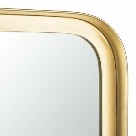 SAFAVIEH Lerna Mirror, Brushed Brass MRR3003A